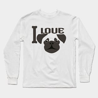 I LOVE DOGS, MAN'S BEST FRIEND Long Sleeve T-Shirt